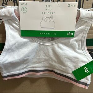 Dip Girls White Bralette 2-Pack